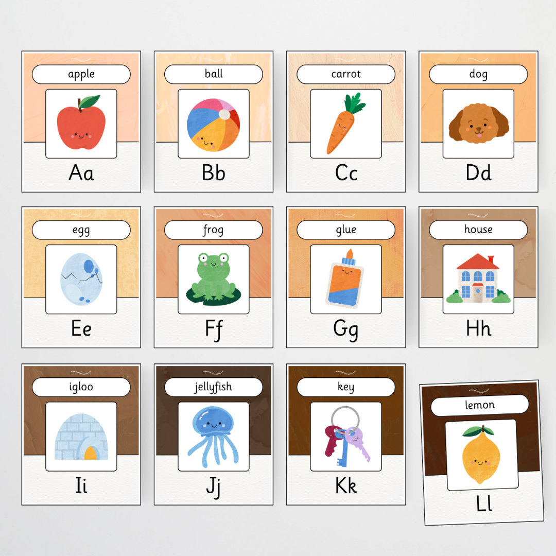 Alphabet Posters - Neutral Classroom Decor