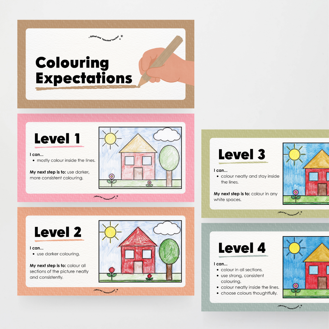 Colouring / Coloring Expectations Classroom Wall Display - Farmers Market Classroom Decor