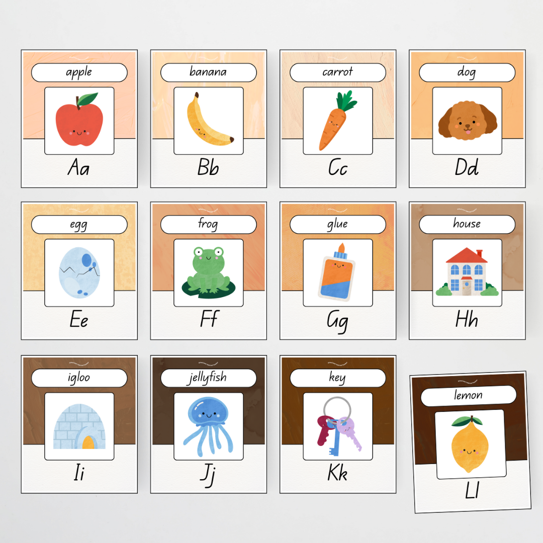 English and Literacy Posters Bundle - Neutral Classroom Decor