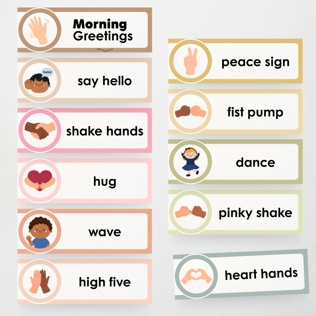 Morning Greetings - Farmers Market Classroom Decor