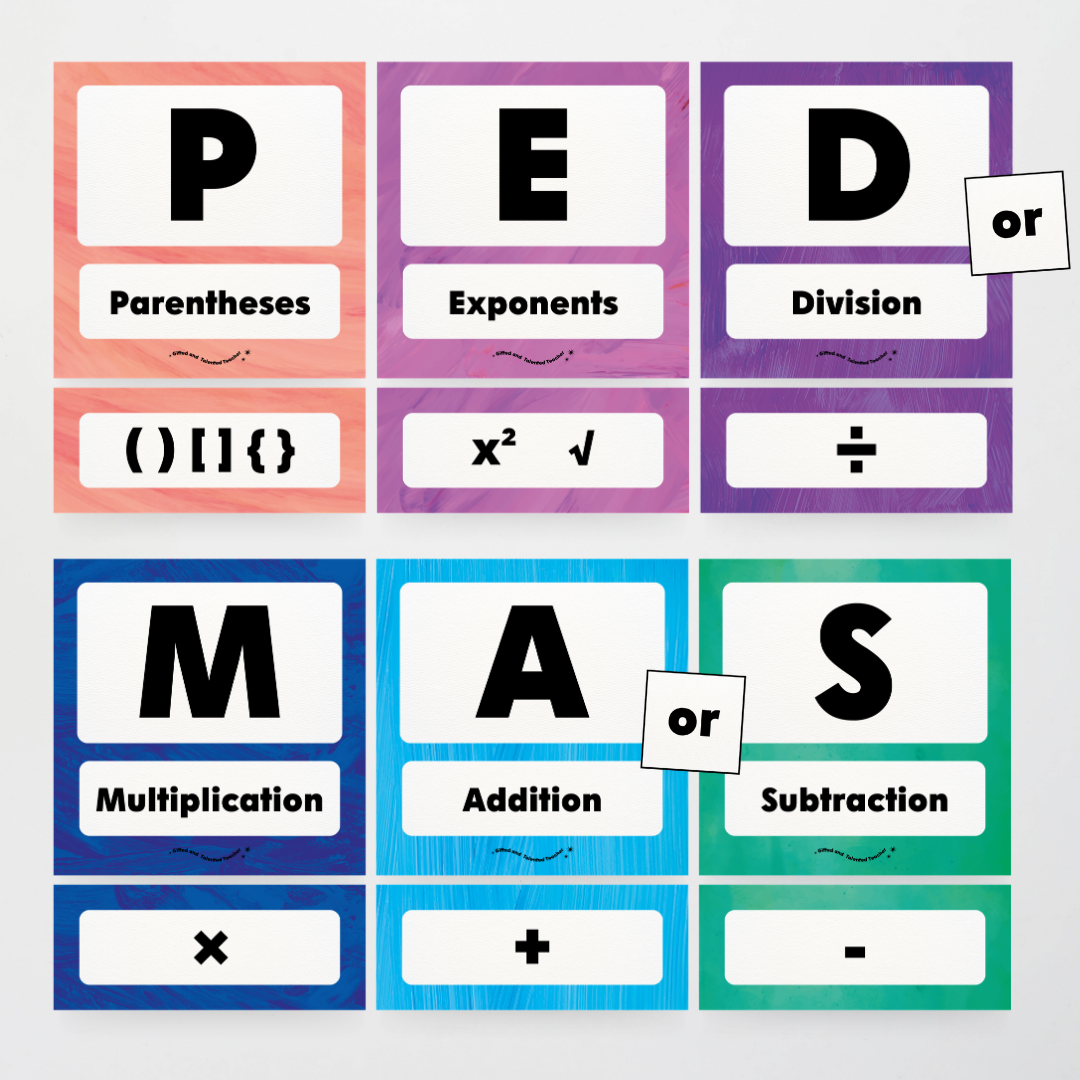 PEDMAS Order of Operations - Insect Life Classroom Decor - Teacher Resources & Classroom Decor