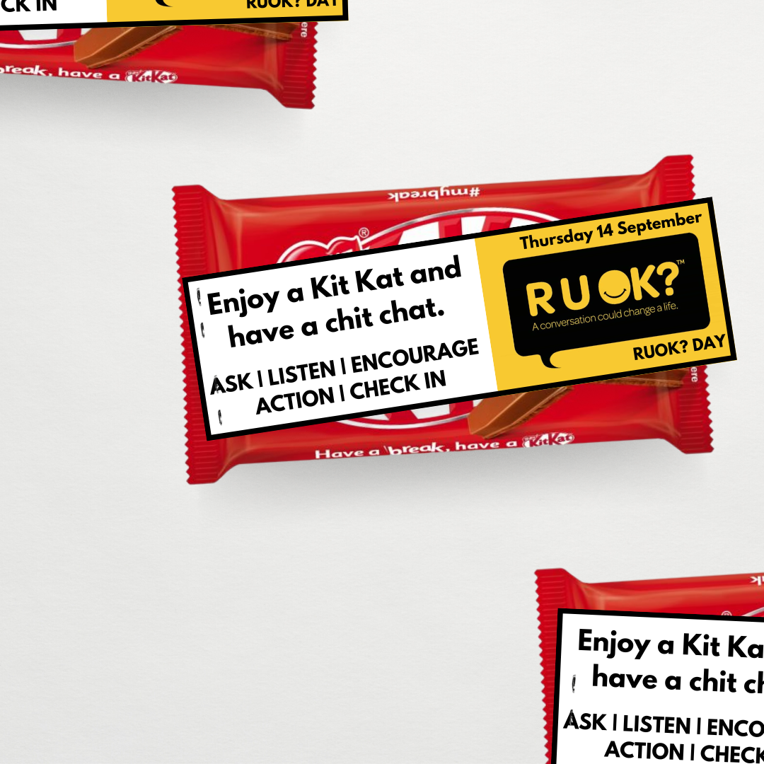 R U OK? Kit Kat Template