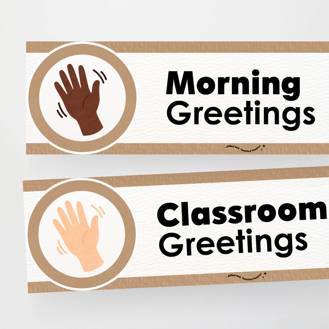 Morning Greetings - Farmers Market Classroom Decor
