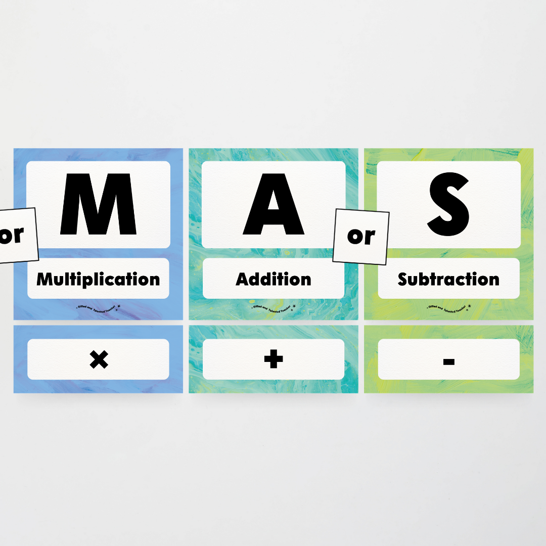PEDMAS Order of Operations - Sea Life Classroom Decor - Teacher Resources & Classroom Decor