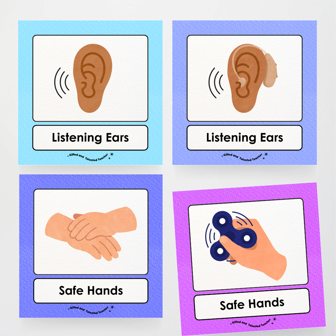 Inclusive Active Listening Editable Classroom Display - Rainbow Classroom Decor - Teacher Resources & Classroom Decor