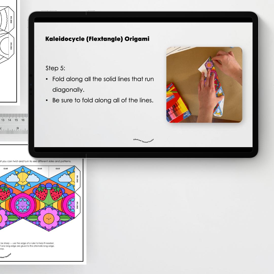 Flextangle and Kaleidocycle Origami Paper Toy - Classroom Activity