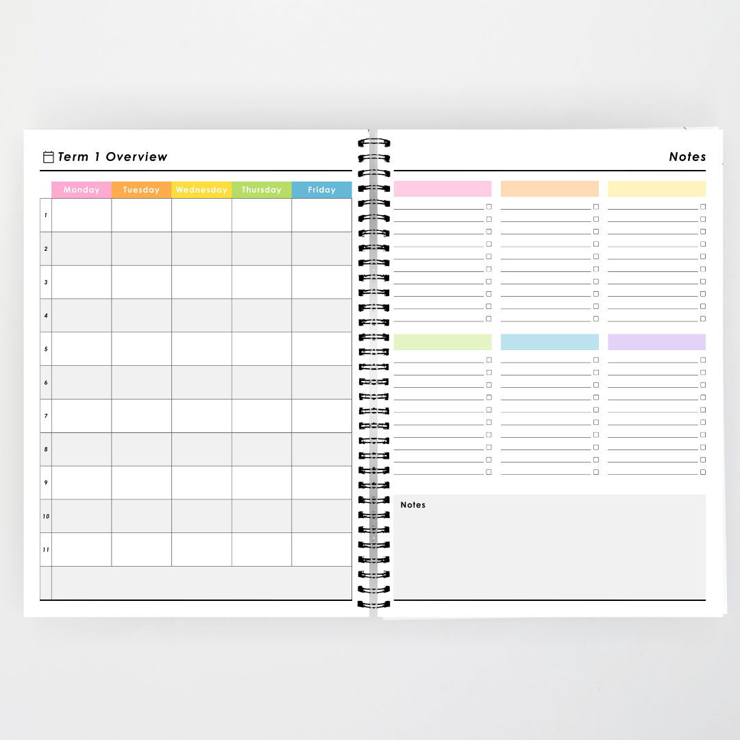 x Pete Cromer 2027 Weekly Teacher Planner: Bush Daisy - Australian Fauna and Flora Classroom Decor