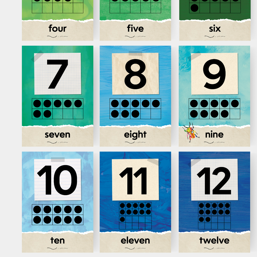 Pete Cromer: Number Posters - Insect Life Classroom Decor