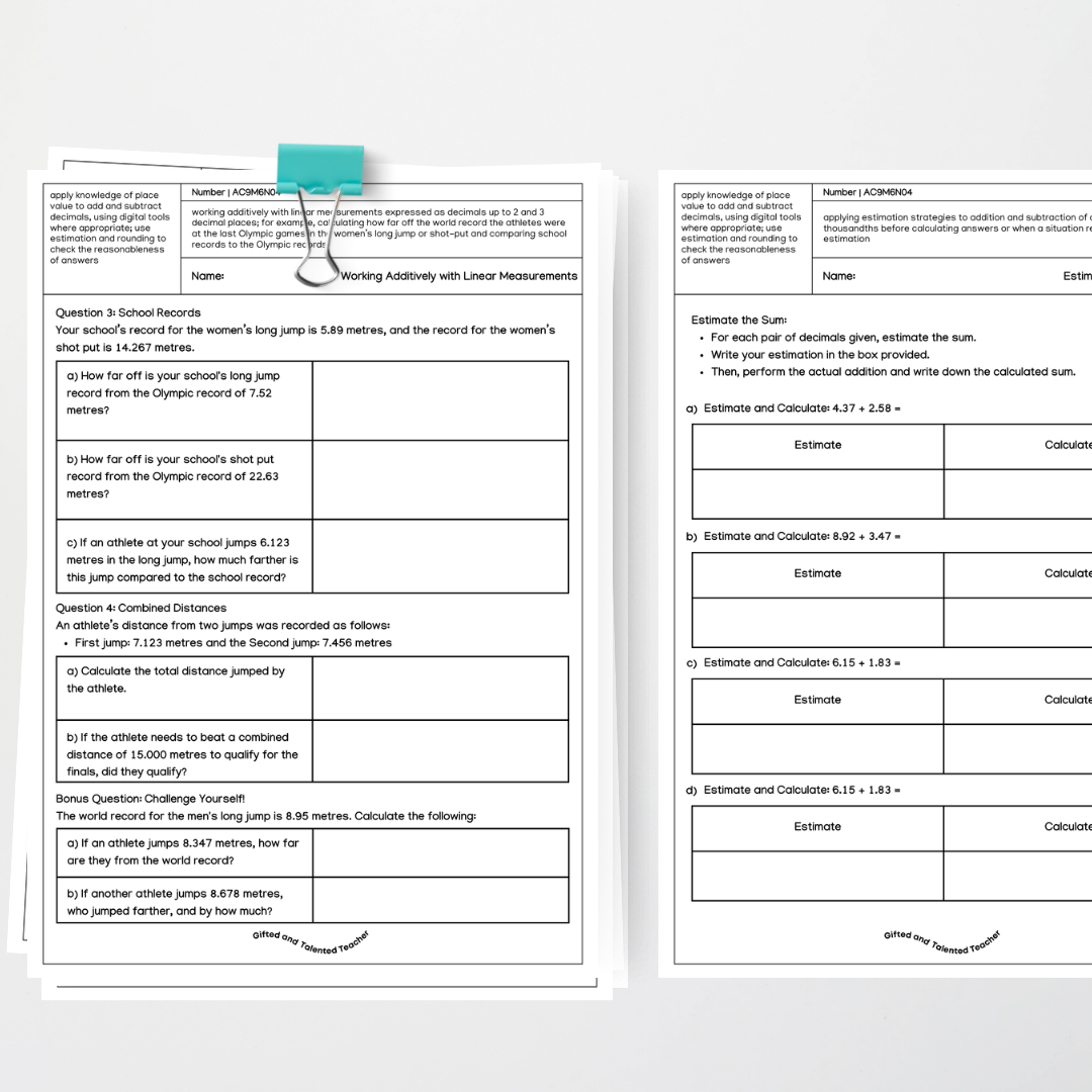 Number - Year 6 Australian Curriculum AC9M6N04