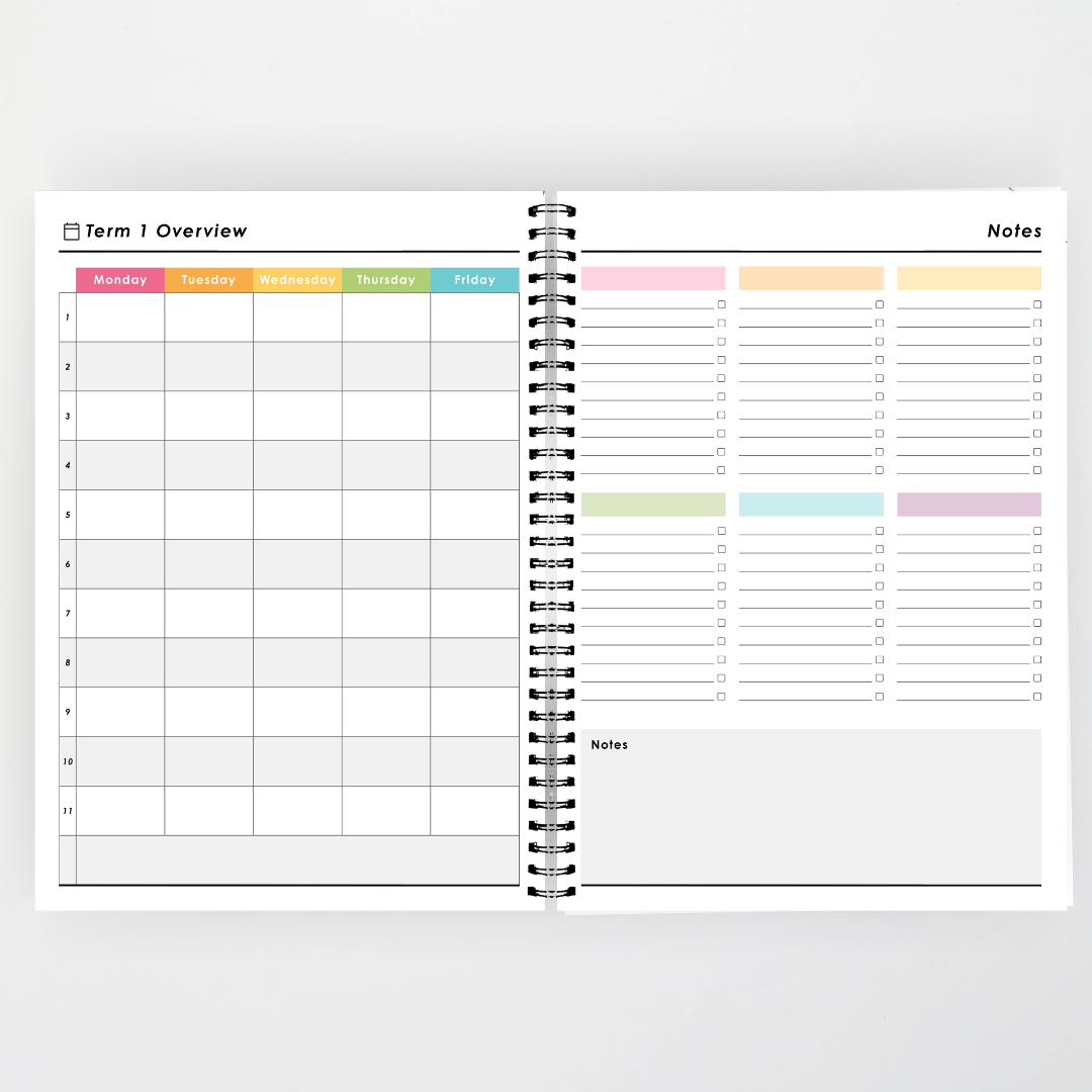 x Philip Bunting 2027 Weekly Teacher Planner: Galah - Back to School Classroom Decor