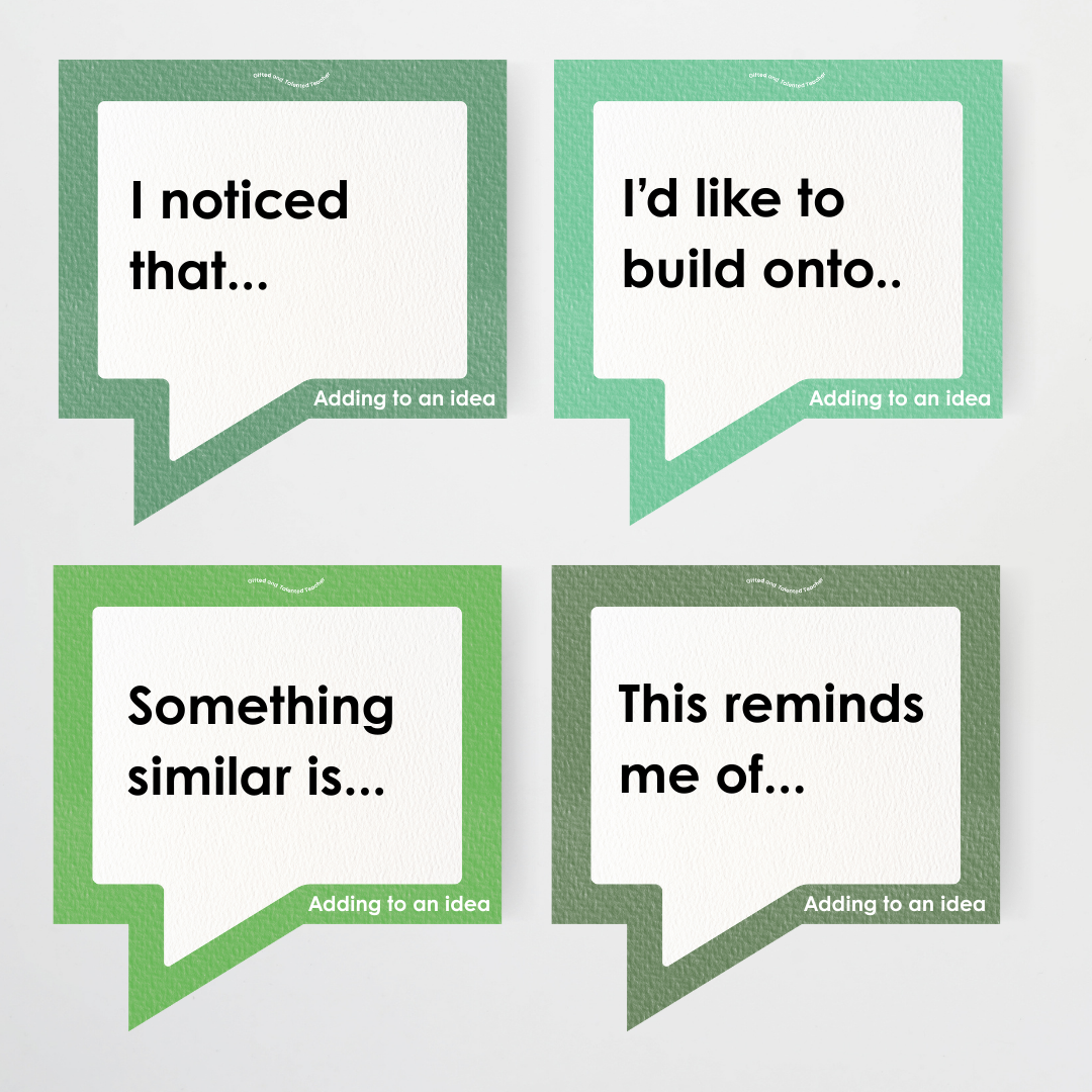 Conversation Starter Cards: Developing Oracy in the Classroom - Leafy Green Classroom Decor