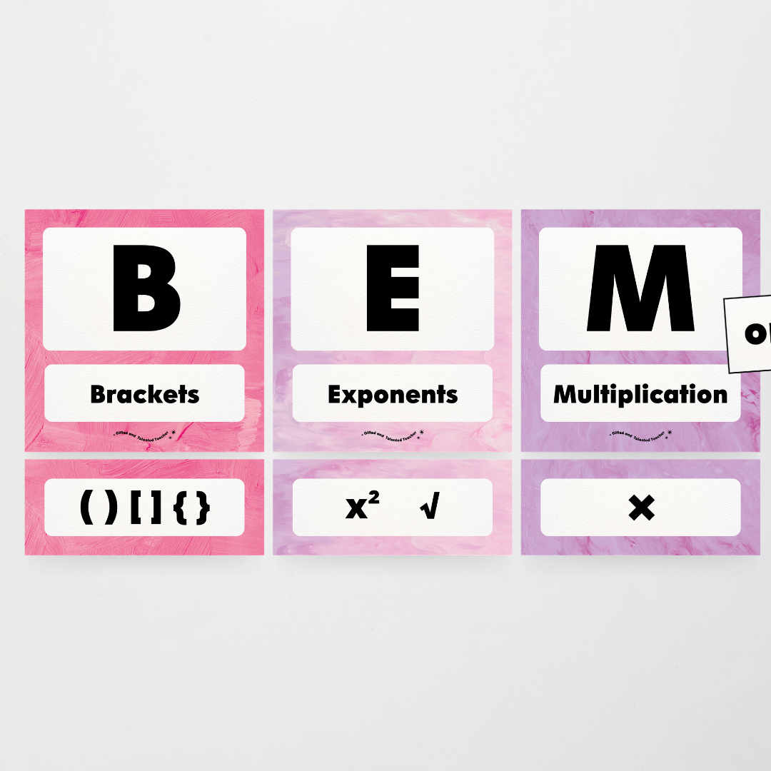 BEMDAS Order of Operations - Sea Life Classroom Decor - Teacher Resources & Classroom Decor