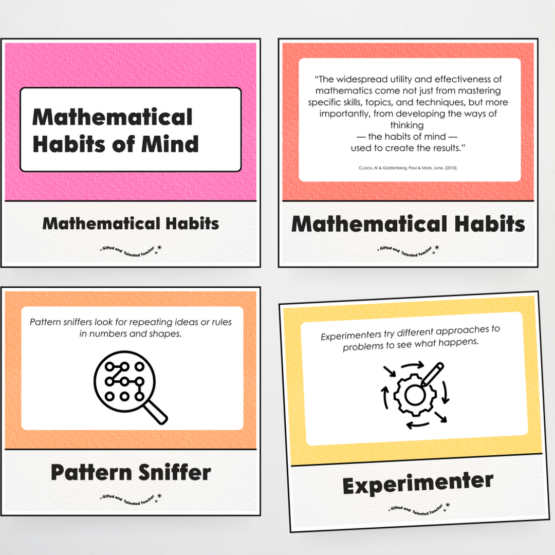Mathematical Habits of Mind Wall Display: Rainbow Classroom Decor - Teacher Resources & Classroom Decor
