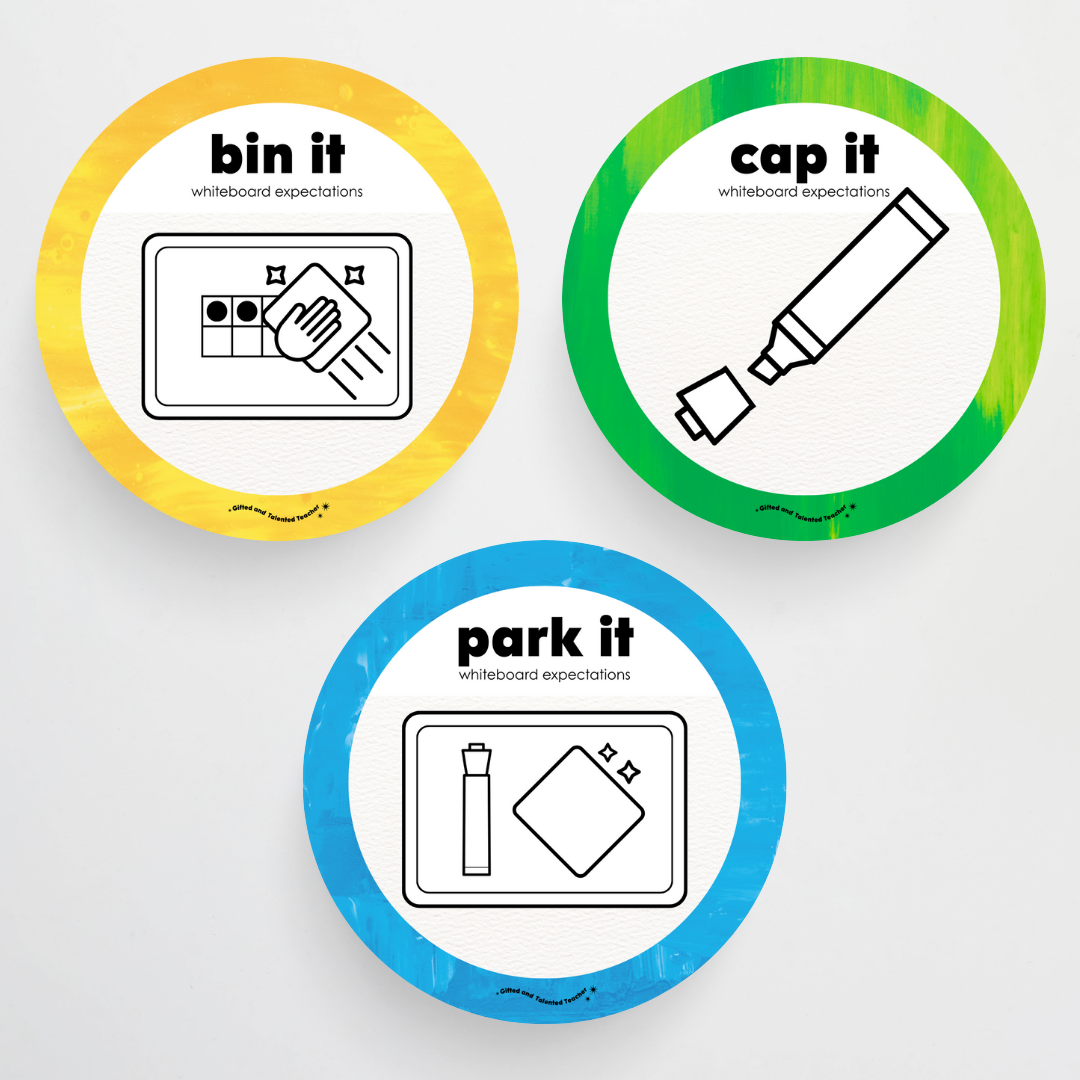 Pete Cromer: Mini Whiteboard Expectations, Prompts and Cues: Circle Icons - Australian Fauna and Flora Classroom Decor - Teacher Resources & Classroom Decor