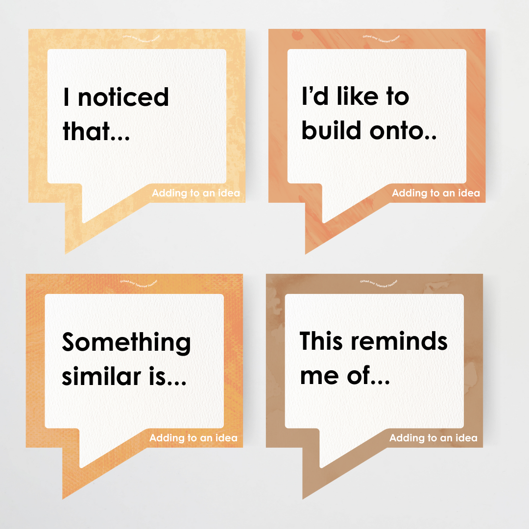 Conversation Starter Cards: Developing Oracy in the Classroom - Neutral Classroom Decor