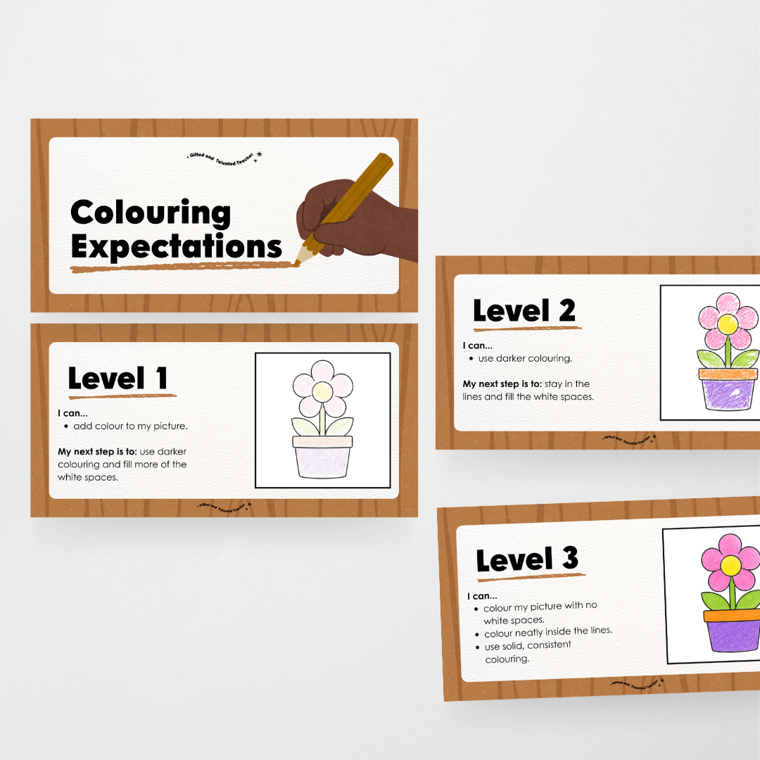 Colouring / Coloring Expectations Classroom Wall Display - Back To School Classroom Decor