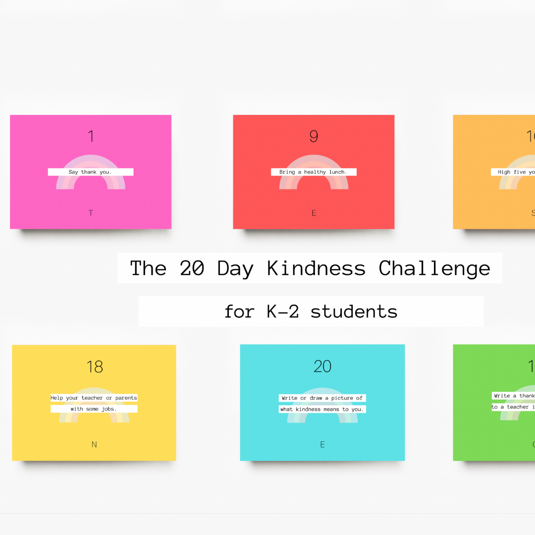 The 20 Day Kindness Challenge - Lower Grades