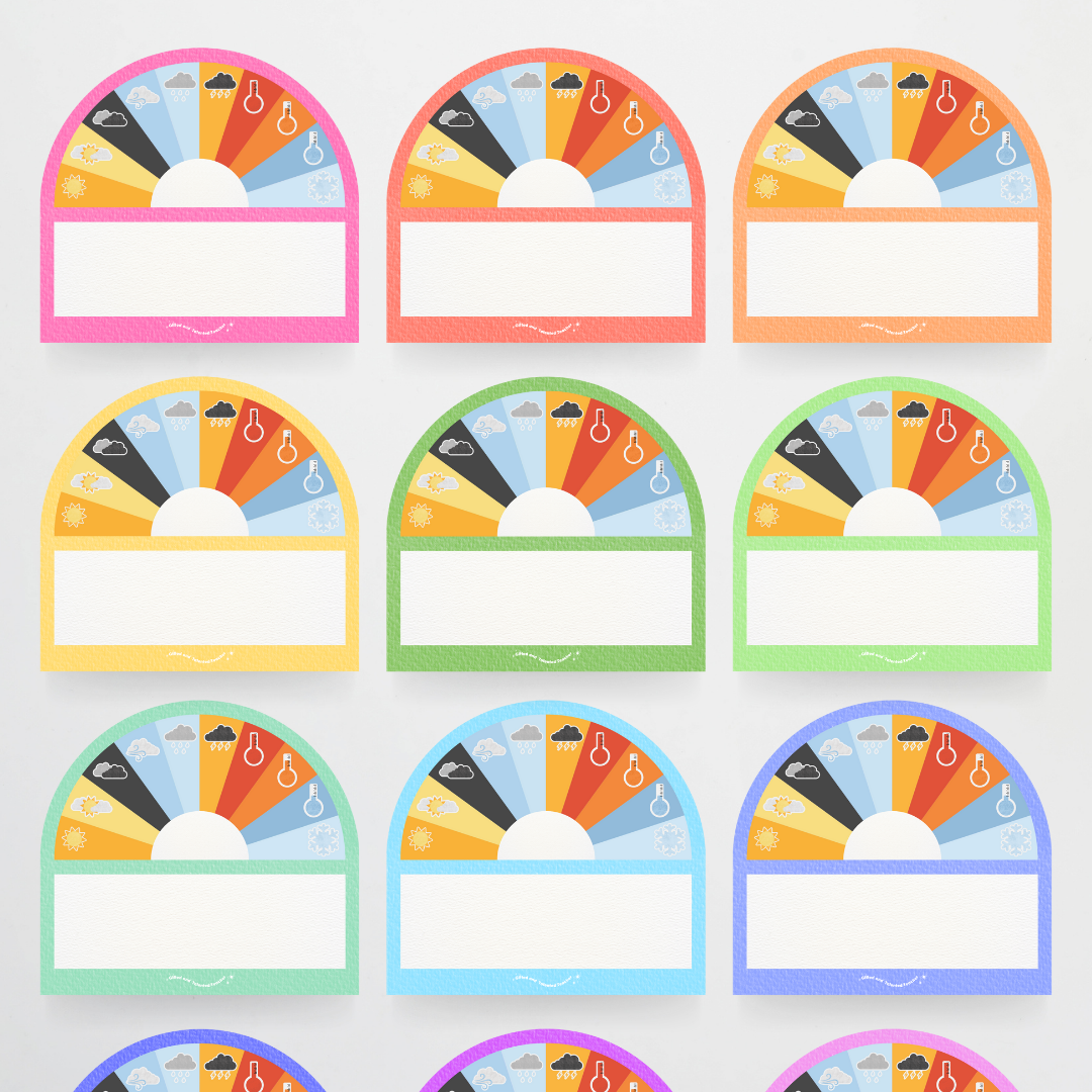 Weather Display - Rainbow Classroom Decor - Teacher Resources & Classroom Decor