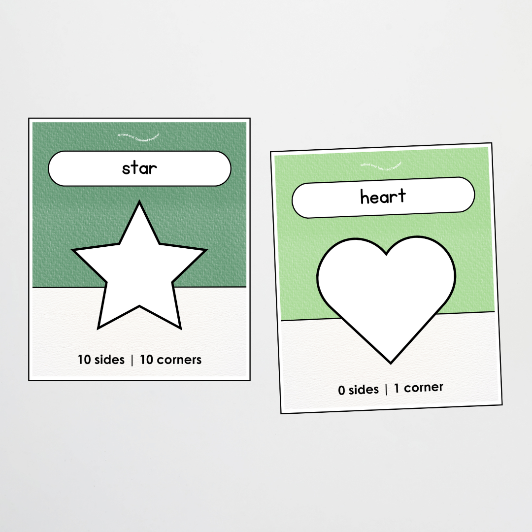 2D Shape Posters - Leafy Greens Classroom Decor