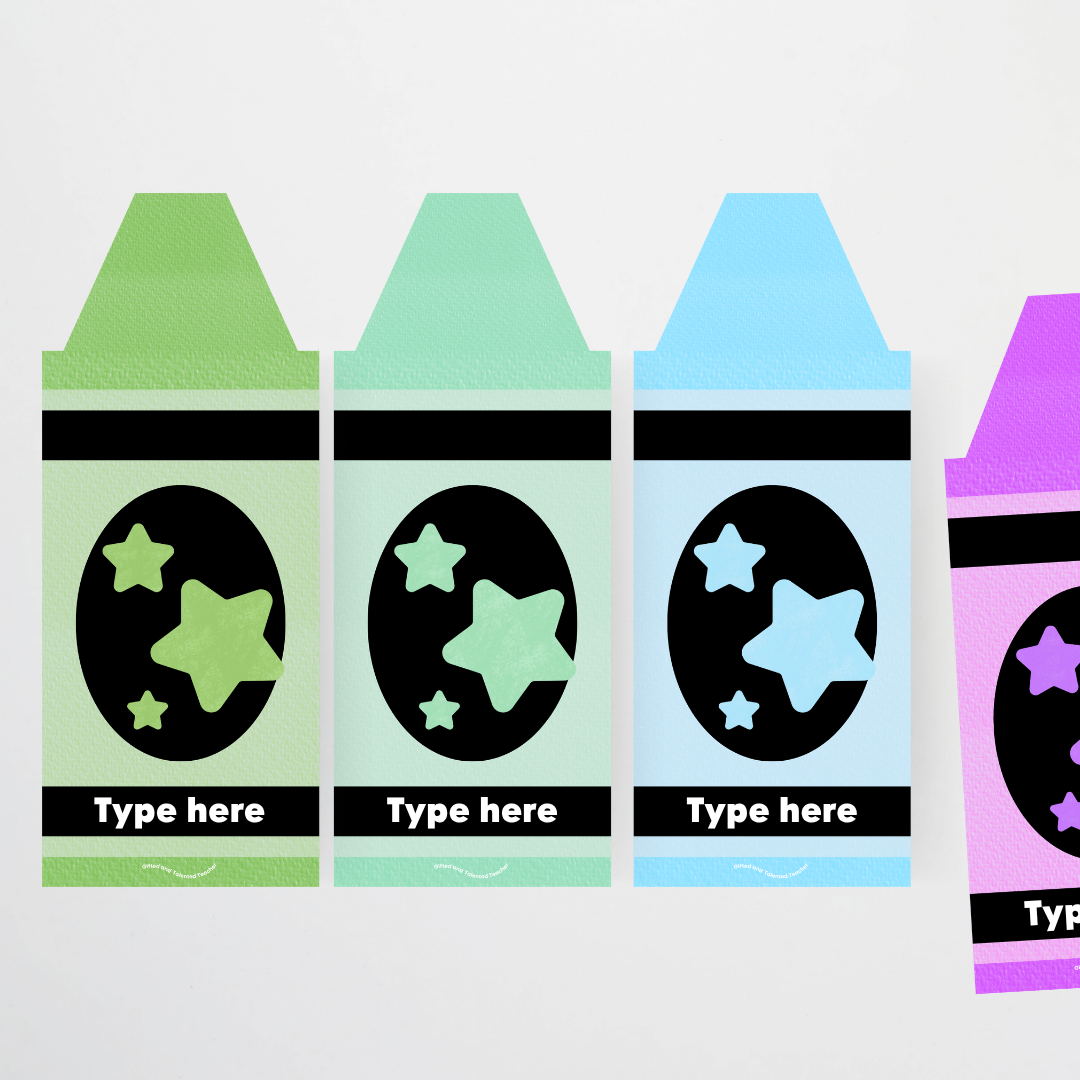 Crayon Colour/Color Posters - Rainbow Classroom Decor