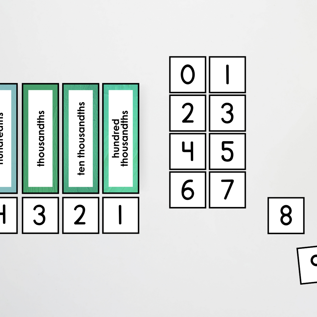 Place Value Card Display - North America Classroom Decor - Teacher Resources & Classroom Decor