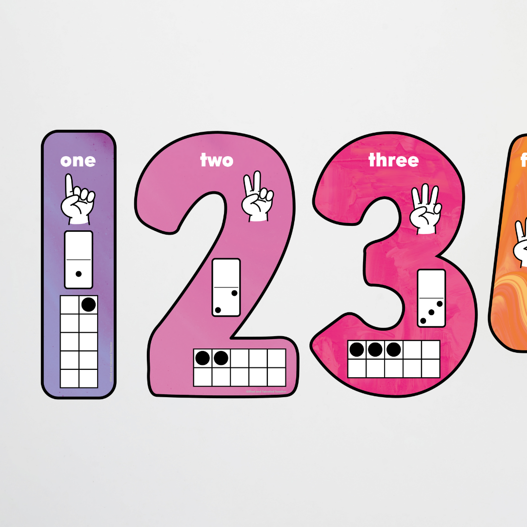 Pete Cromer: Place Value Number Set Counting Posters - Australian Fauna and Flora Classroom Decor