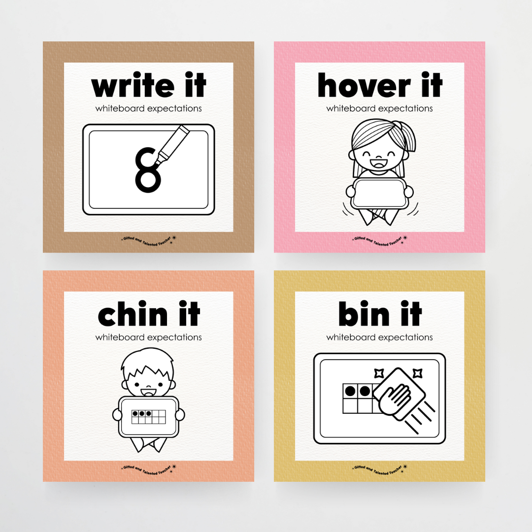 Mini Whiteboard Expectations, Prompts and Cues: Square Icons - Farmers Market Classroom Decor - Teacher Resources & Classroom Decor