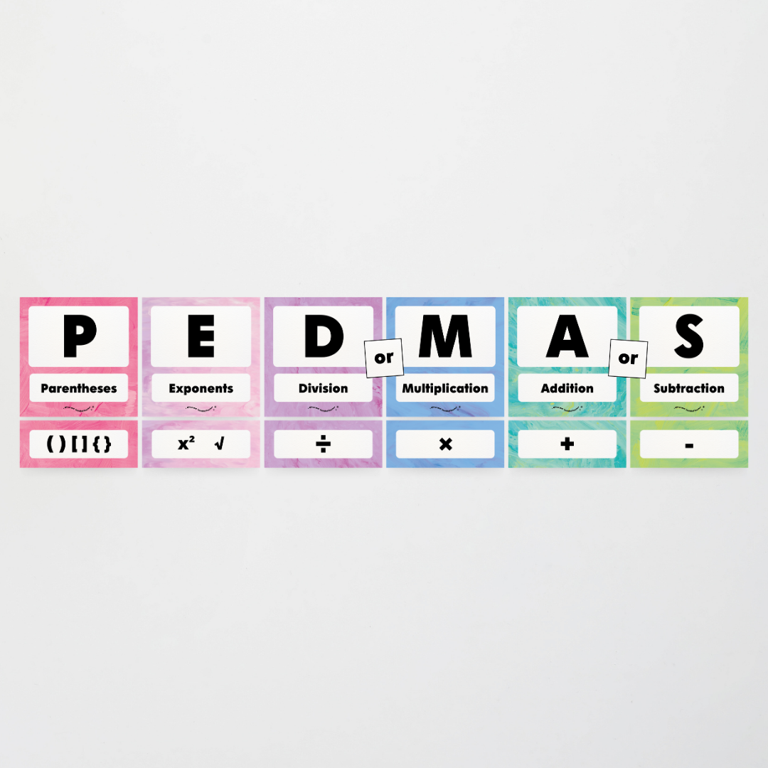 PEDMAS Order of Operations - Sea Life Classroom Decor - Teacher Resources & Classroom Decor