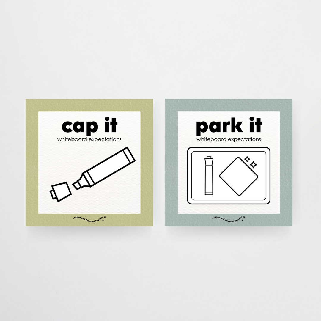 Mini Whiteboard Expectations, Prompts and Cues: Square Icons - Farmers Market Classroom Decor - Teacher Resources & Classroom Decor