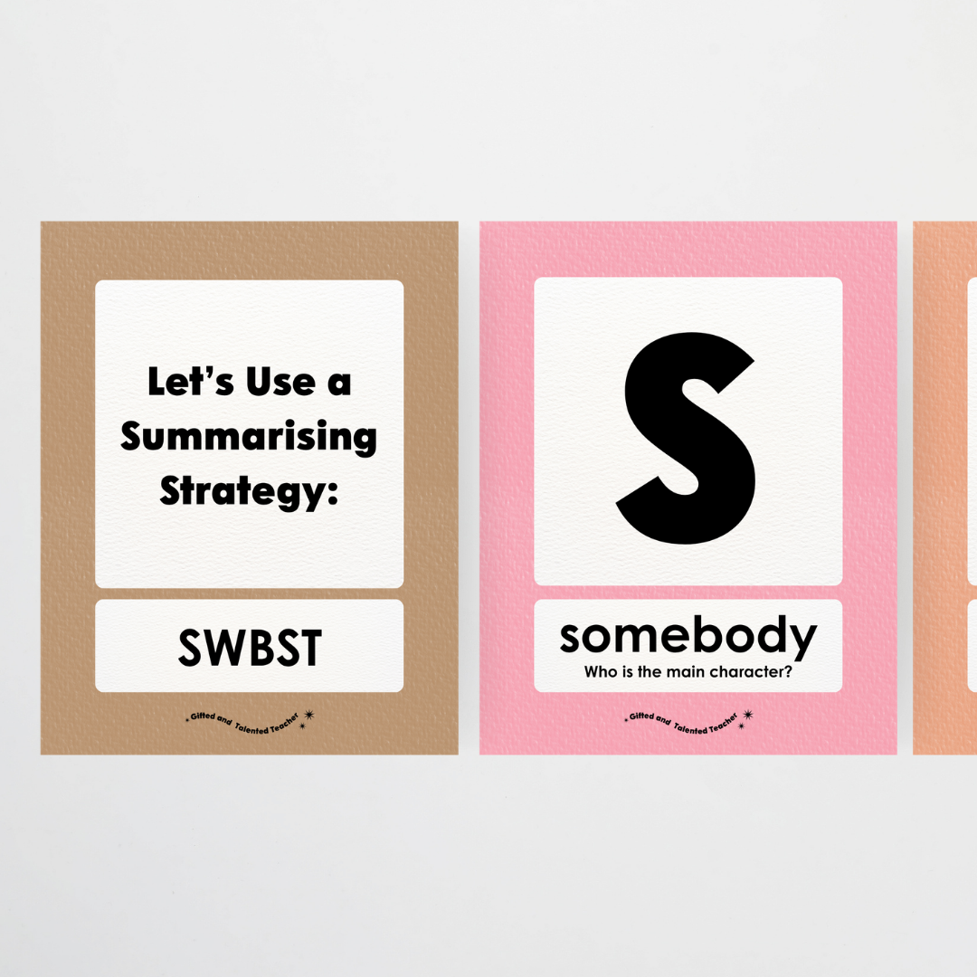 Summarising the Text: SWBST Somebody, Wanted, But, So Then - Farmers Market Classroom Decor