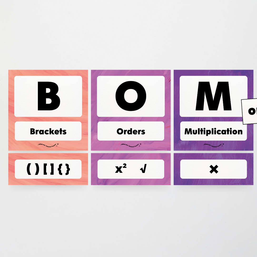 BOMDAS Order of Operations - Insect Life Classroom Decor - Teacher Resources & Classroom Decor