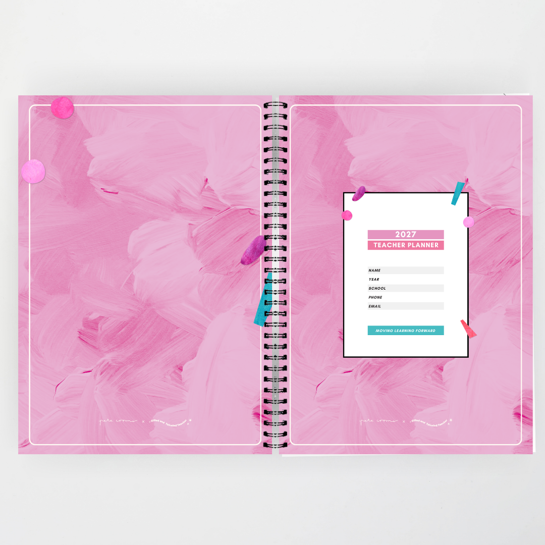 x Pete Cromer 2027 Weekly Teacher Planner: Manta Ray - Sea Life Classroom Decor
