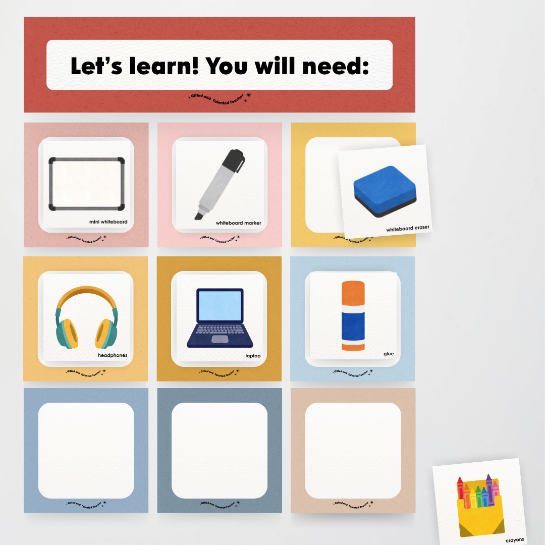 Supplies You Will Need Classroom Display - Little Circus Classroom Decor