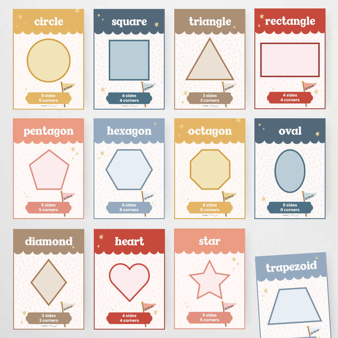 Shape Posters - Little Circus Classroom Decor