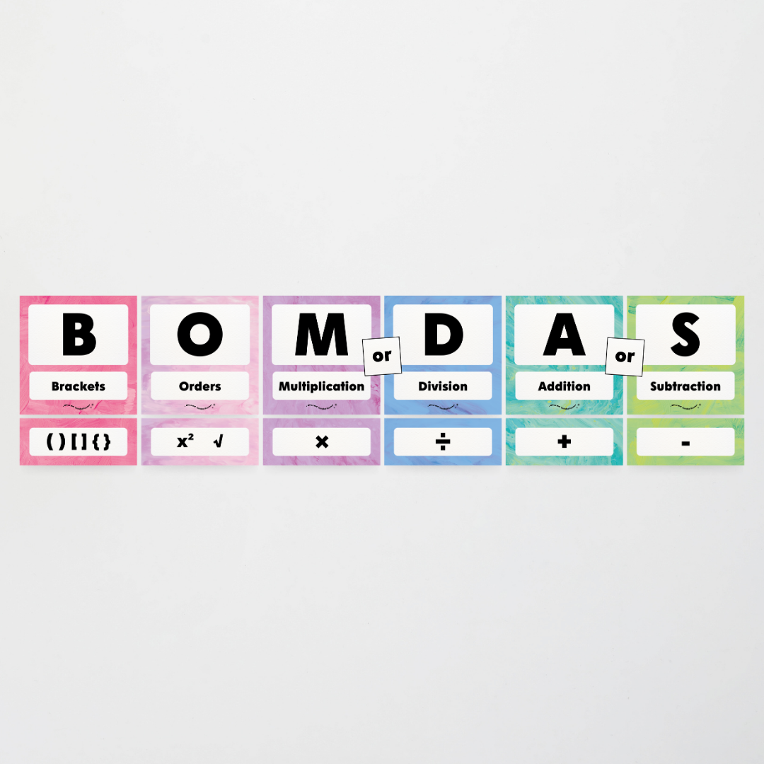 BOMDAS Order of Operations - Sea Life Classroom Decor - Teacher Resources & Classroom Decor