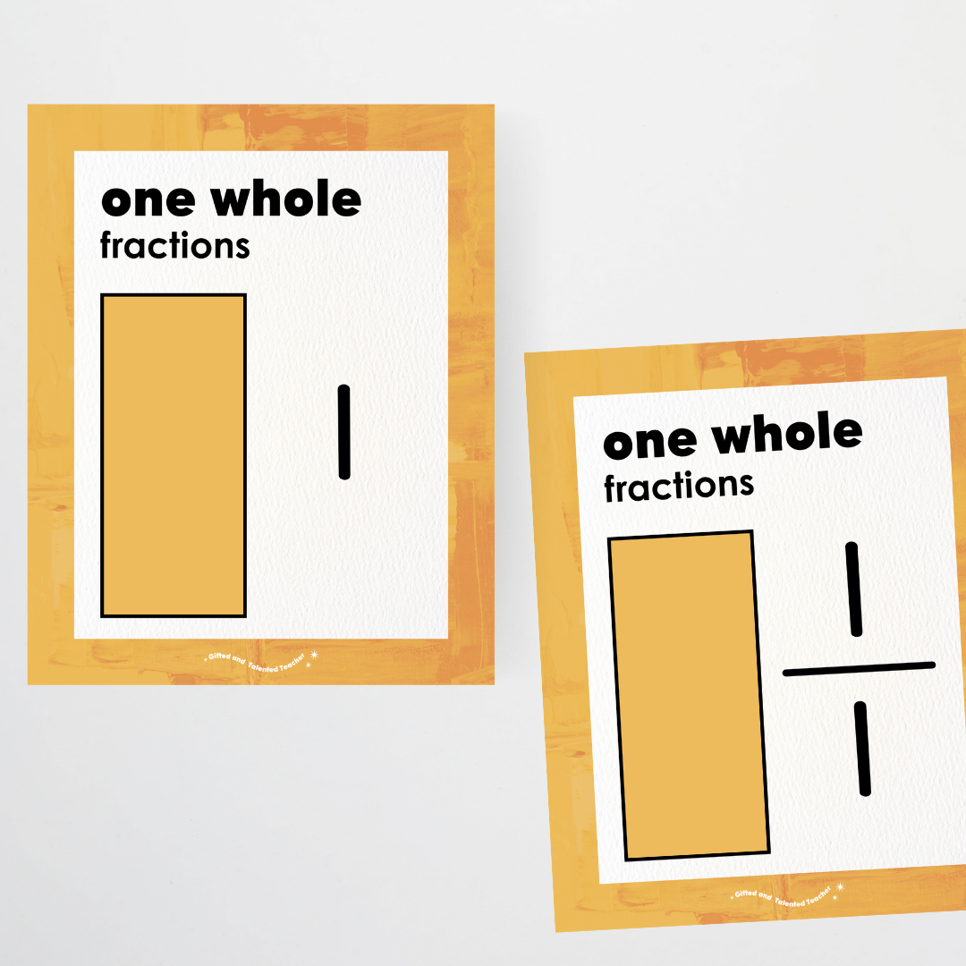 Fractions Posters Wall Display Resource - Australian Fauna and Flora Classroom Decor