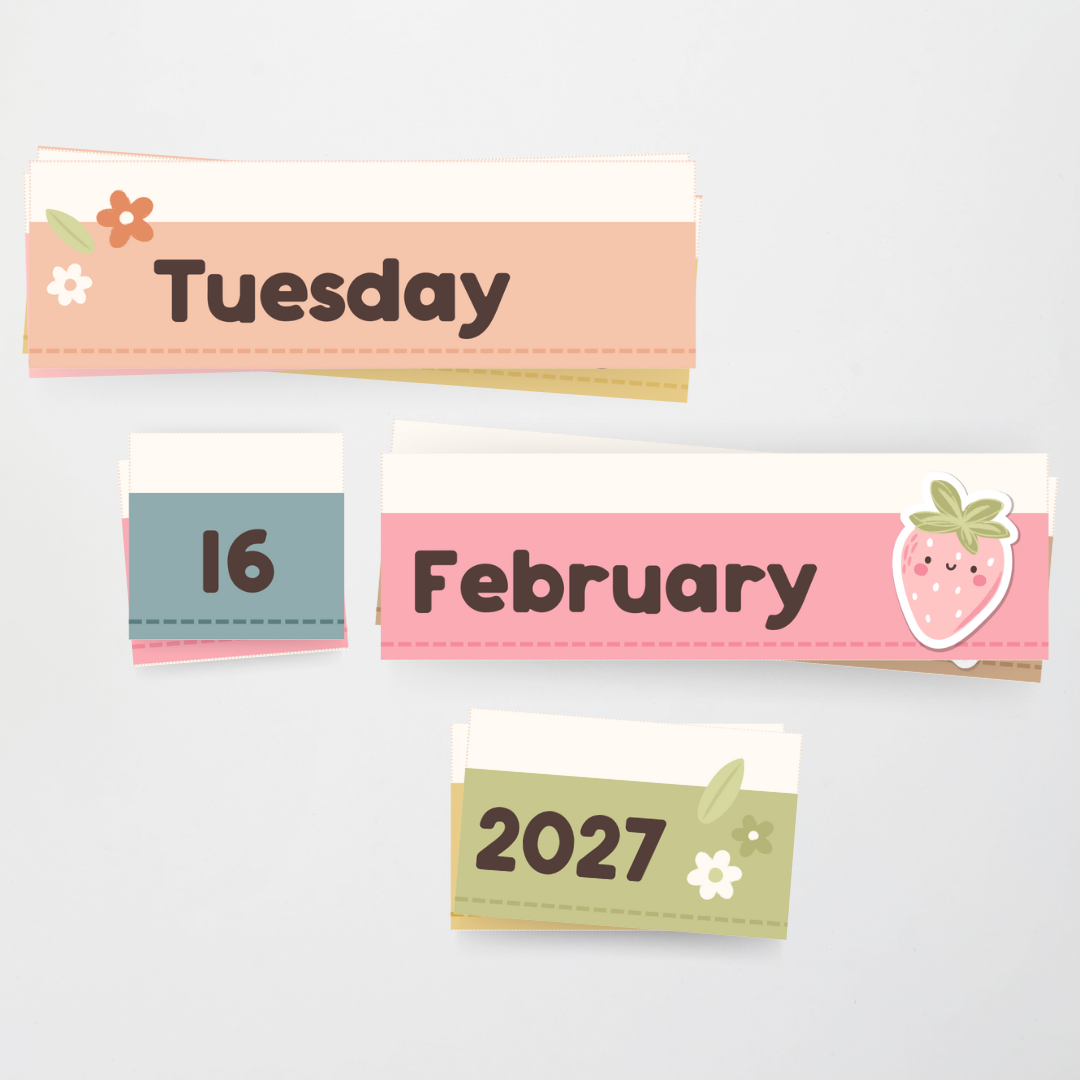 Flip Calendar - Farmers Market Classroom Decor - Teacher Resources & Classroom Decor