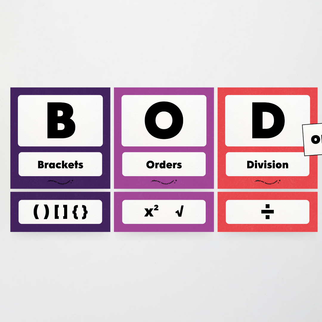 BODMAS Order of Operations - Watch this Space Classroom Decor - Teacher Resources & Classroom Decor