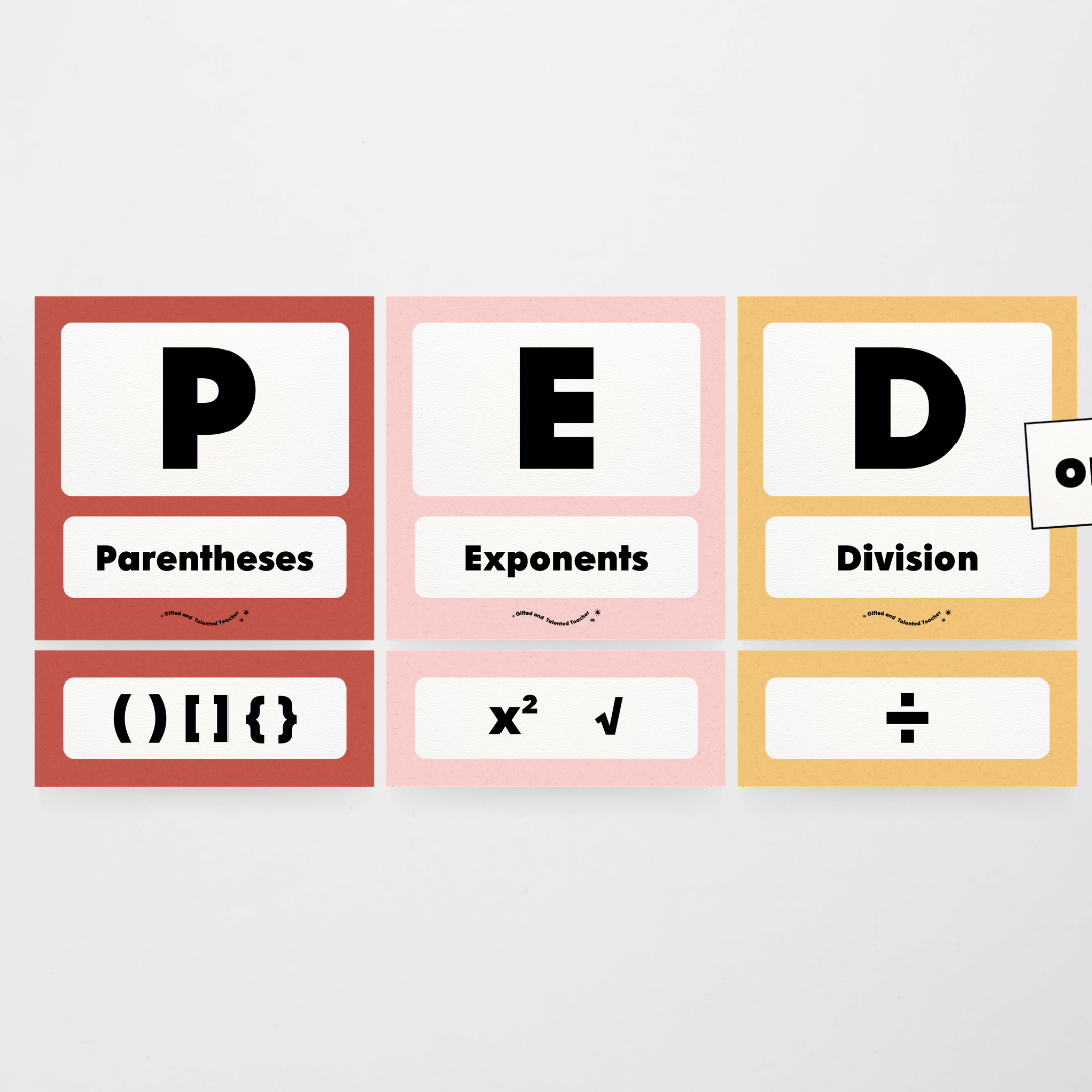 PEDMAS Order of Operations - Little Circus Classroom Decor - Teacher Resources & Classroom Decor