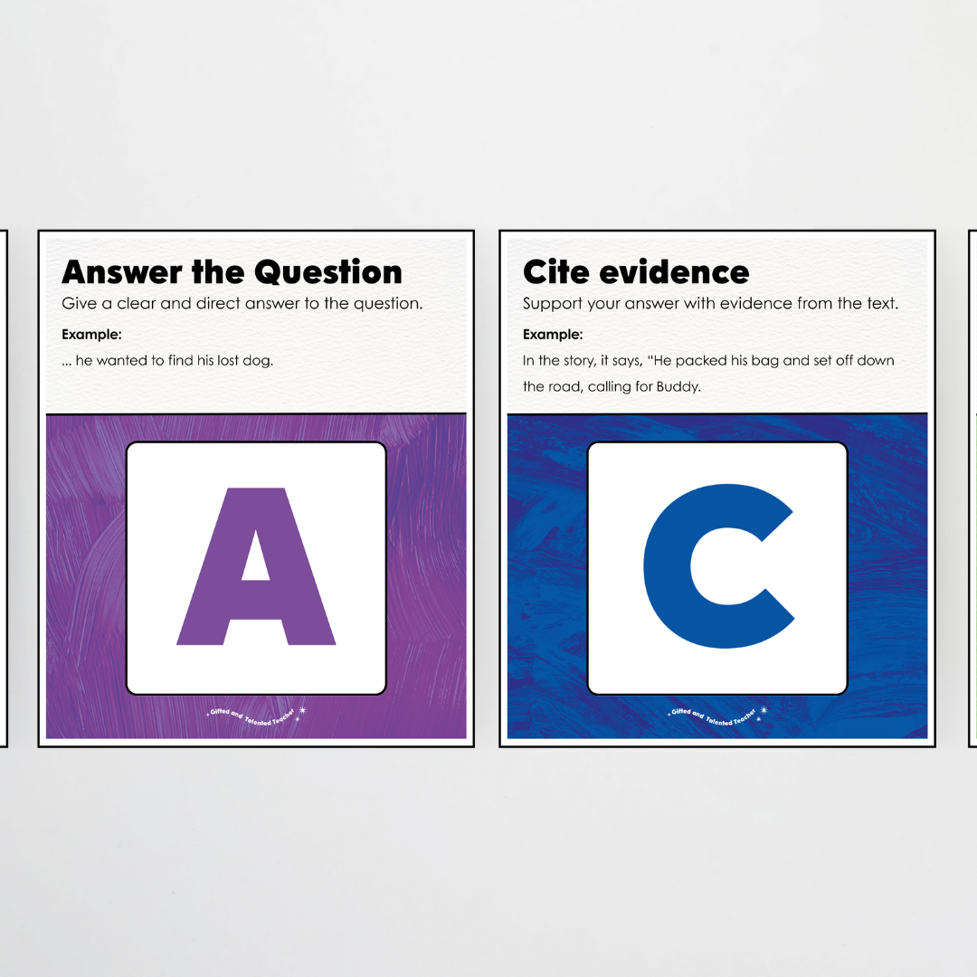 RACES Writing Strategy Poster Set - Insect Life Classroom Decor - Teacher Resources & Classroom Decor