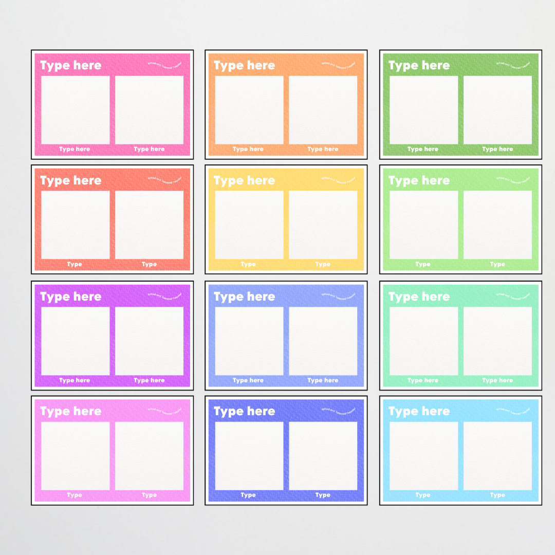 Goal Setting Template: 2 Goals - Radiant Rainbow Classroom Decor