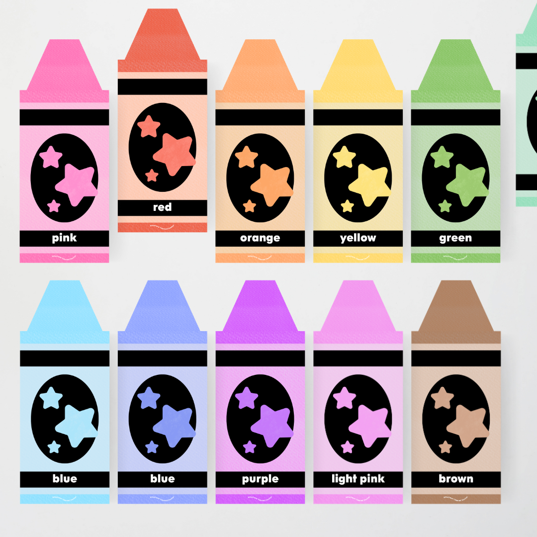 Crayon Colour/Color Posters - Rainbow Classroom Decor