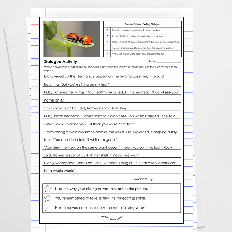 Dialogue Activity - Direct Speech Bundle | Teaching Resources
