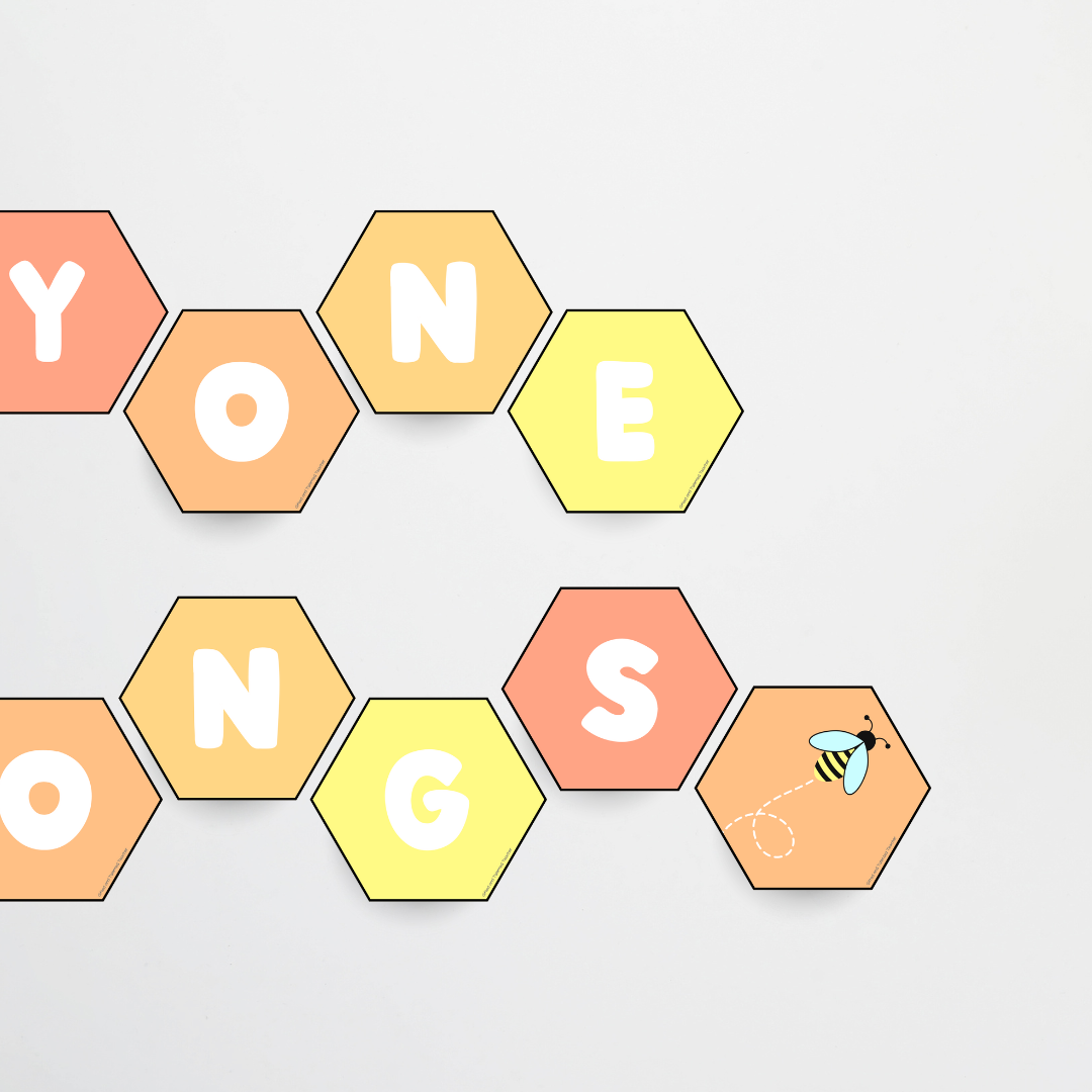 Back to School All About Me: Honeycomb Hexagons