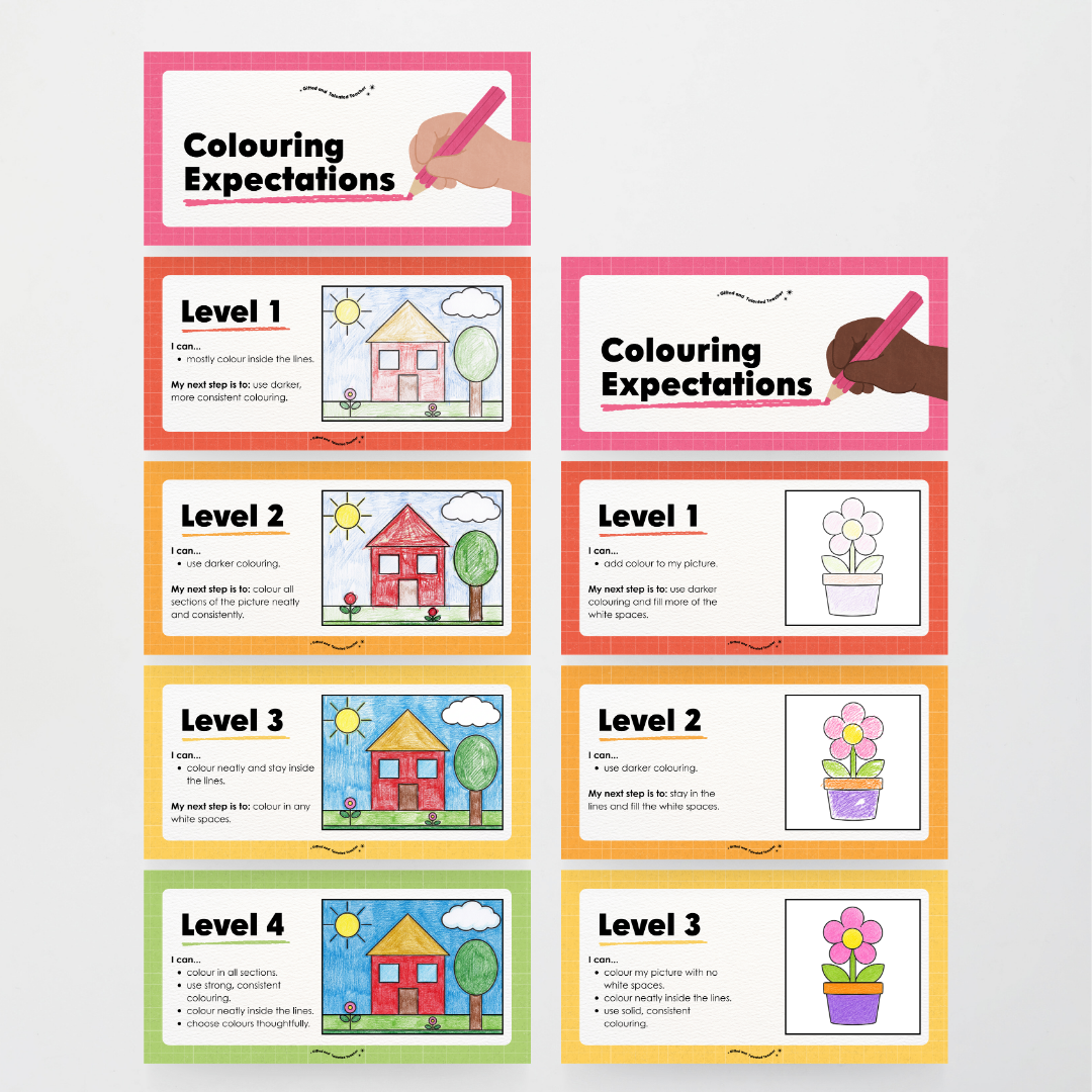 Colouring / Coloring Expectations Classroom Wall Display - Back To School Classroom Decor