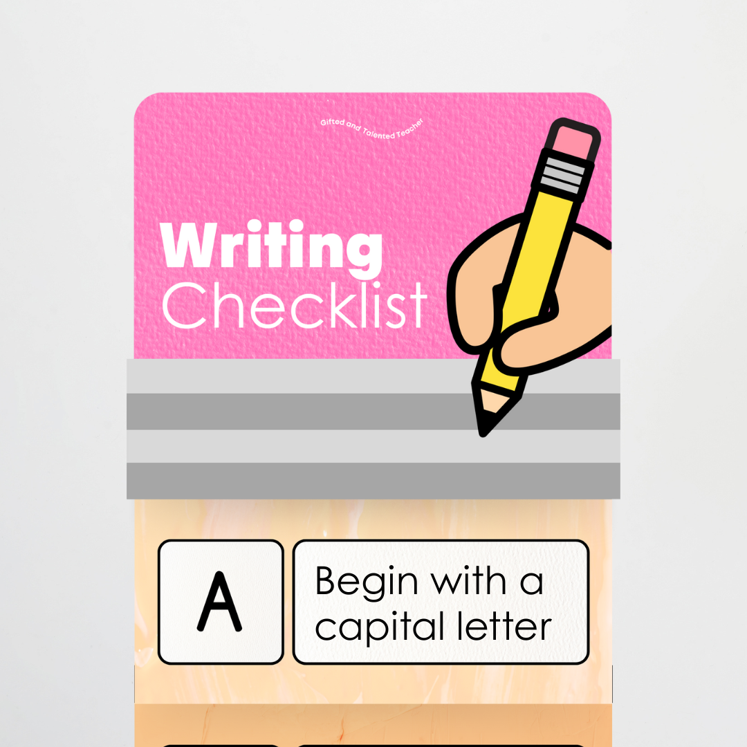 The Writing Checklist Wall Display - Neutral Classroom Decor