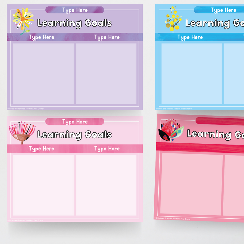 Goal Setting Teacher Resources | Printable Teaching Resources