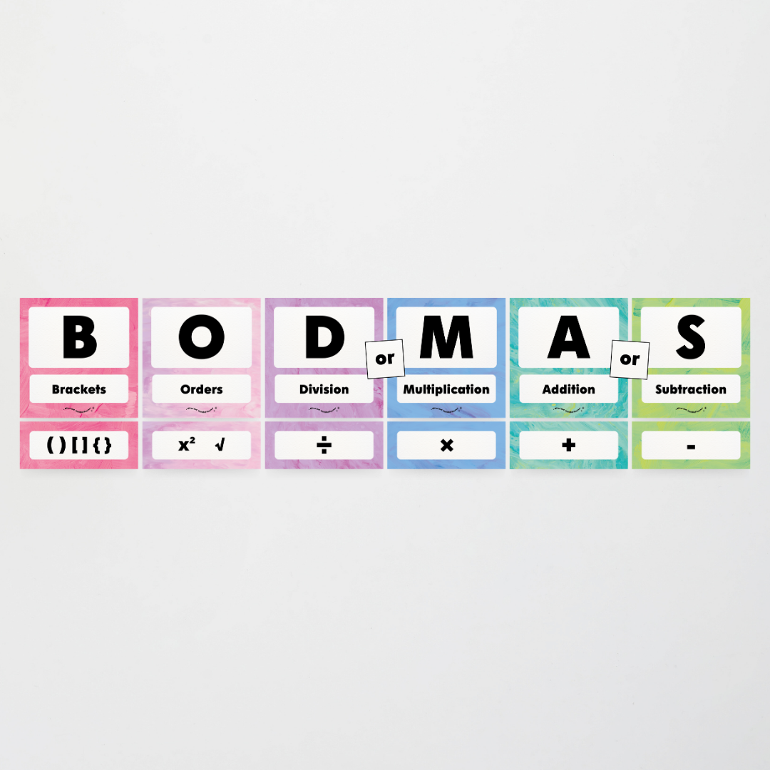 BODMAS Order of Operations - Sea Life Classroom Decor - Teacher Resources & Classroom Decor
