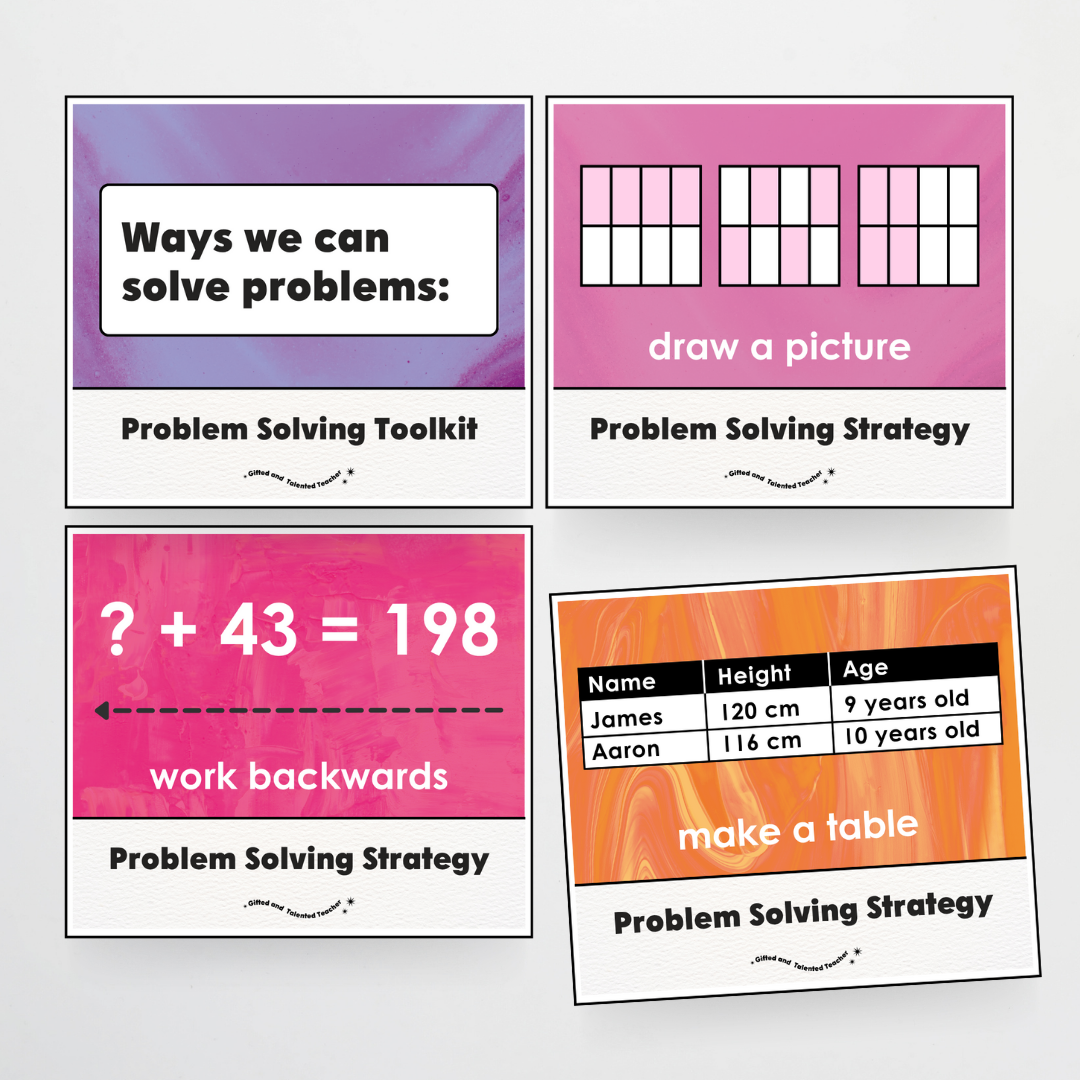 Upper Grades Problem Solving Strategy Toolkit - Australian Fauna and Flora Classroom Decor