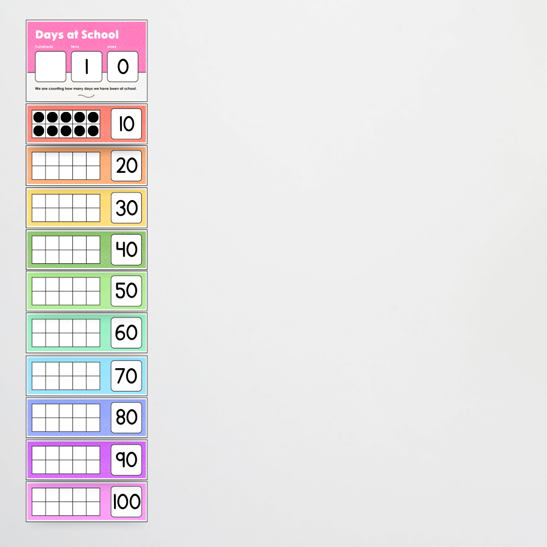 Days at School - Rainbow Classroom Decor